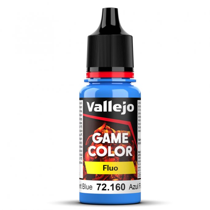 Peinture Acrylique, 17ml, Bleu Fluo - VALLEJO 72160