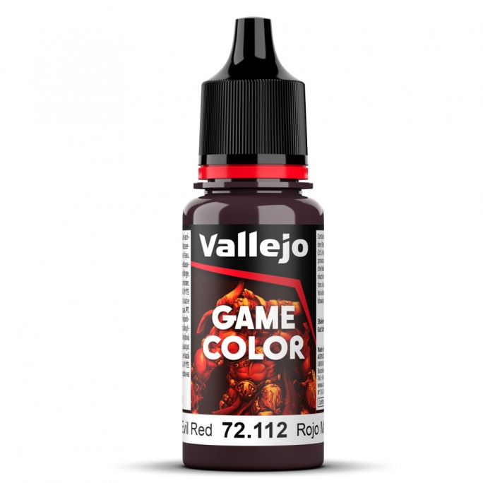 Peinture Acrylique, 17ml, Rouge Maléfique - VALLEJO 72112