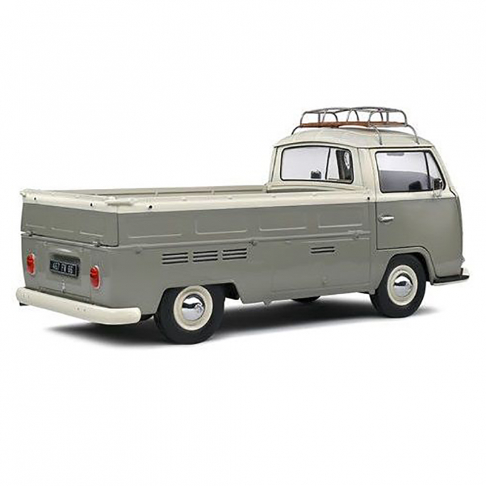 VW T2 Combi Bay Window Pick Up, Gris, 1968 - SOLIDO S1809402 - 1/18