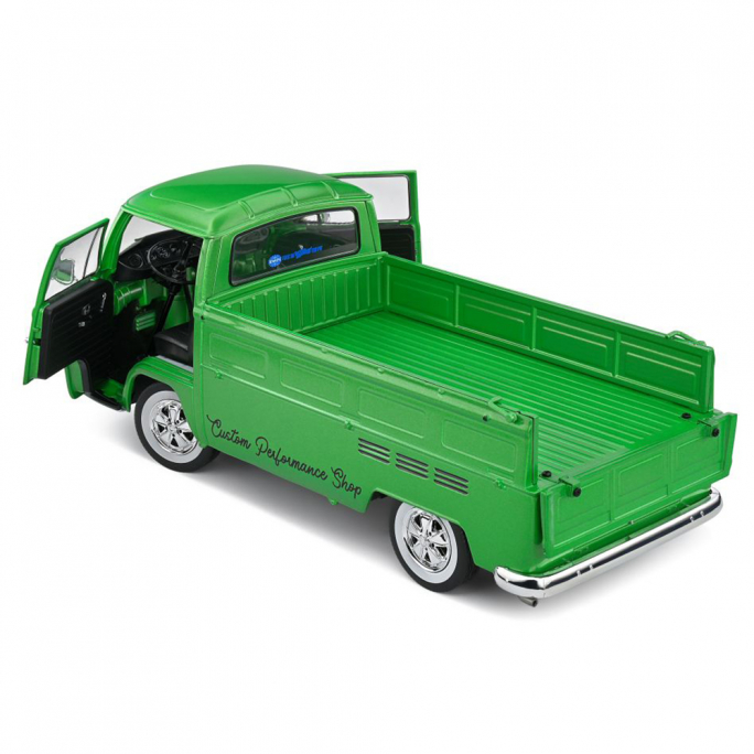 VW T2 Combi Bay Window Pick Up, Custom Green, 1968 - SOLIDO S1809401 - 1/18