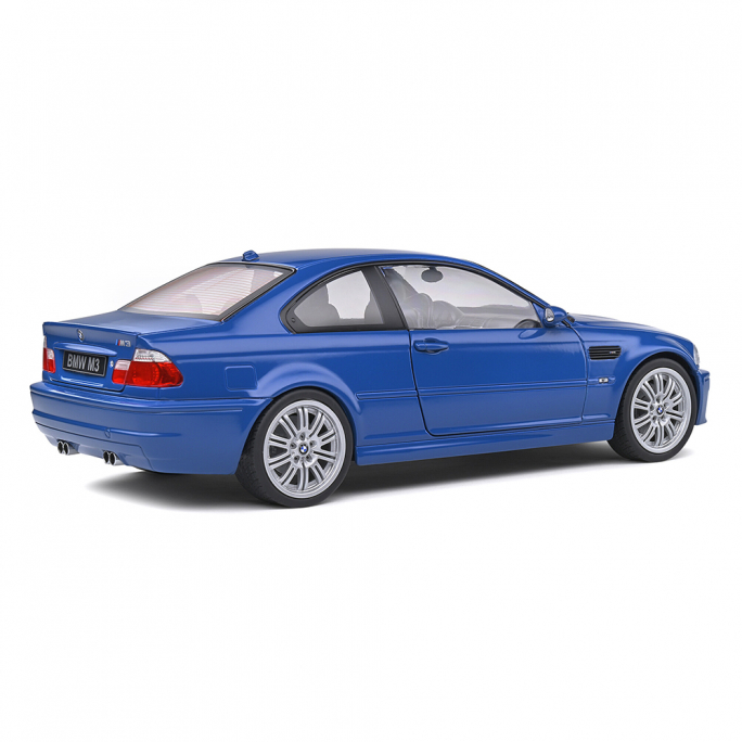 BMW E46 M3 Coupé, Laguna Blue, 2000 - SOLIDO S1806502 - 1/18