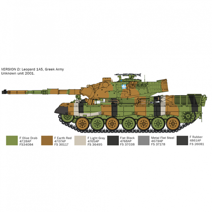 Tank / Char, Leopard 1A5 - ITALERI 6481 - 1/35