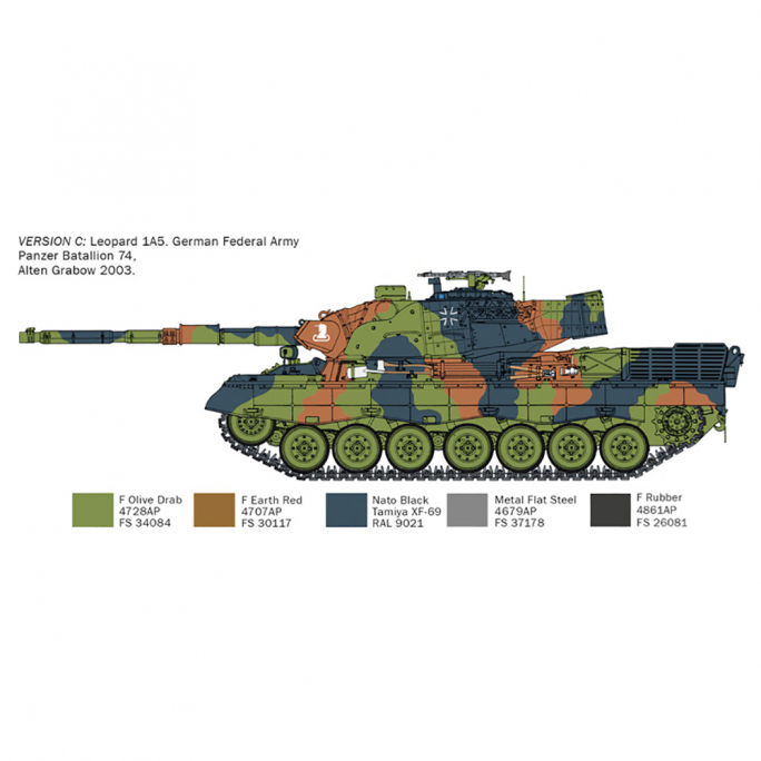 Tank / Char, Leopard 1A5 - ITALERI 6481 - 1/35