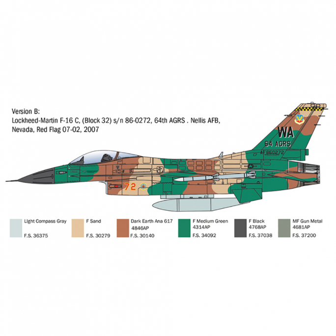 F-16C Fighting Falcon  - ITALERI 2825 - 1/48