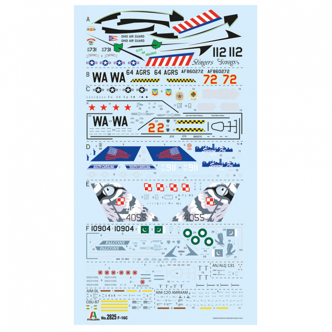 F-16C Fighting Falcon  - ITALERI 2825 - 1/48