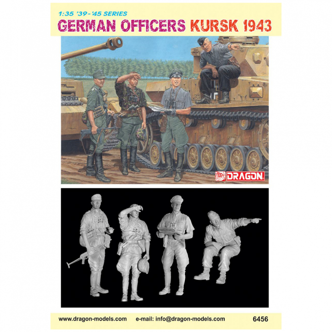 Officiers Allemand, Kursk 1943 - DRAGON 6456 - 1/35