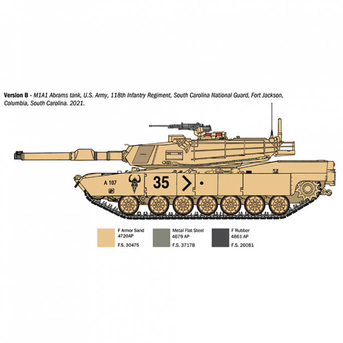 Char / Tank M1A-1/A-2 ABRAMS - ITALERI 6596 - 1/35