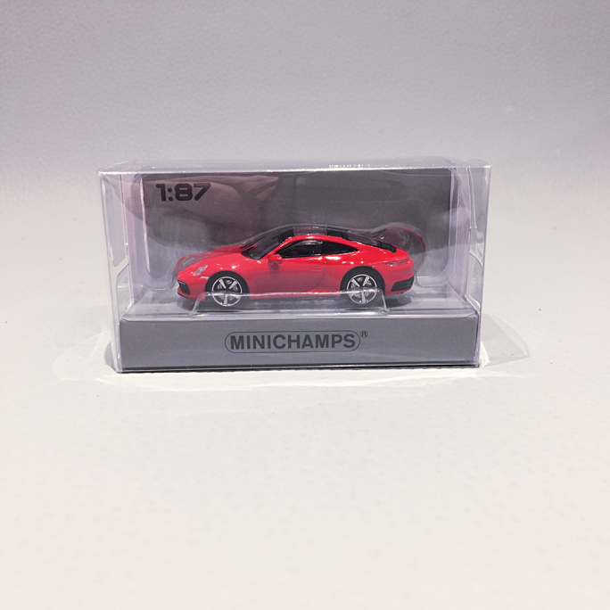 Porsche 992 Carrera 4S Rouge, 2019 - MINICHAMPS 870 068320 - 1/87