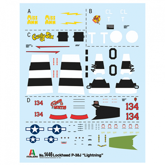 Chasseur P-38J Lightning - ITALERI 1446 - 1/72