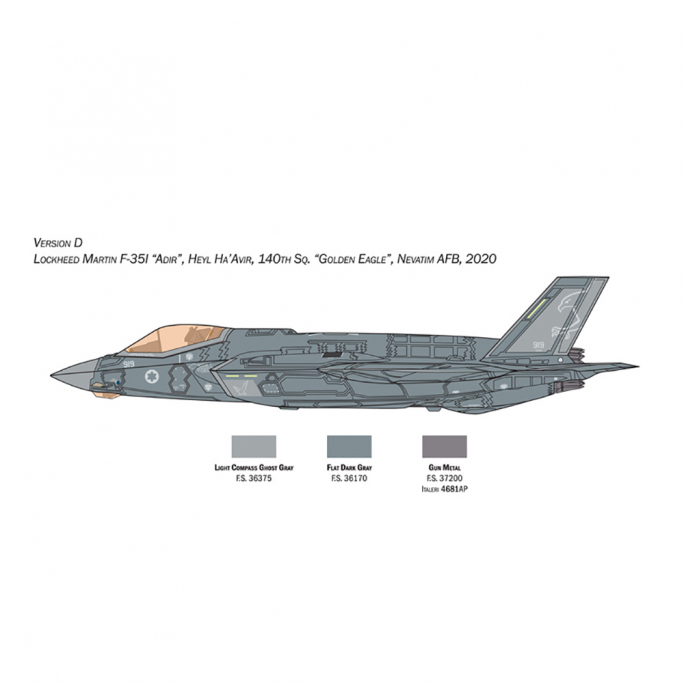 F-35A LIGHTNING II CTOL version (Beast Mode) - ITALERI 1464 - 1/72