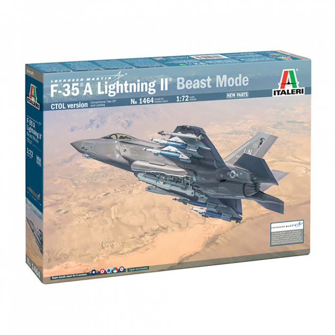 F-35A LIGHTNING II CTOL version (Beast Mode) - ITALERI 1464 - 1/72