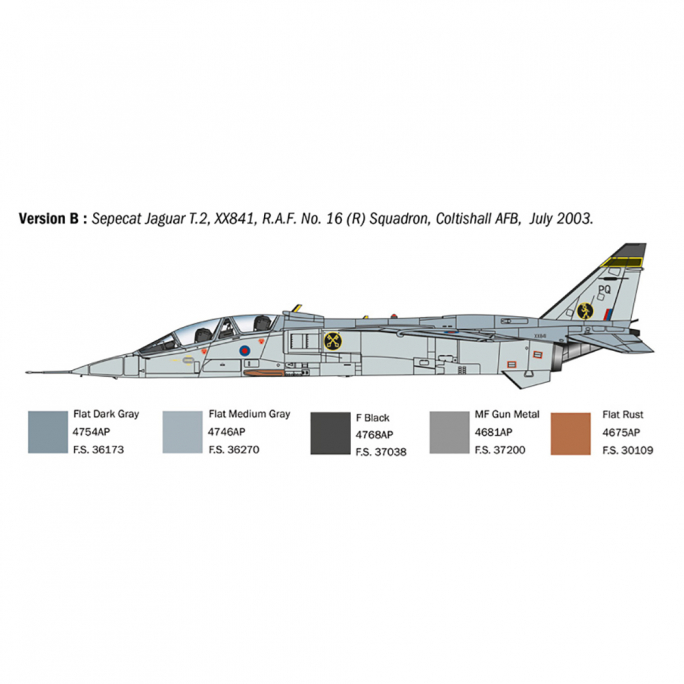 Jaguar T.2 R.A.F. Trainer - ITALERI 1470 - 1/72