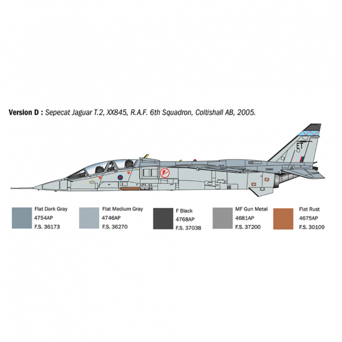 Jaguar T.2 R.A.F. Trainer - ITALERI 1470 - 1/72