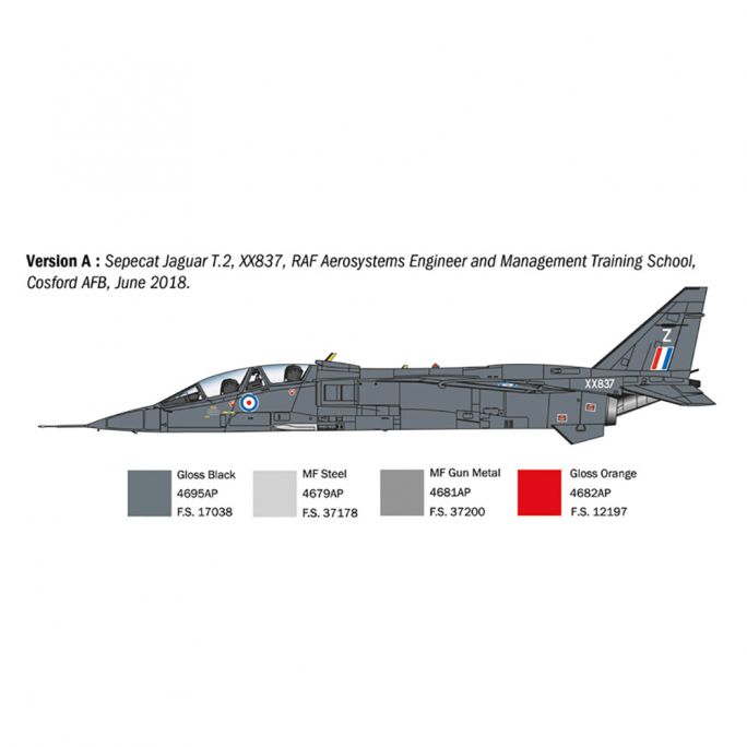 Jaguar T.2 R.A.F. Trainer - ITALERI 1470 - 1/72