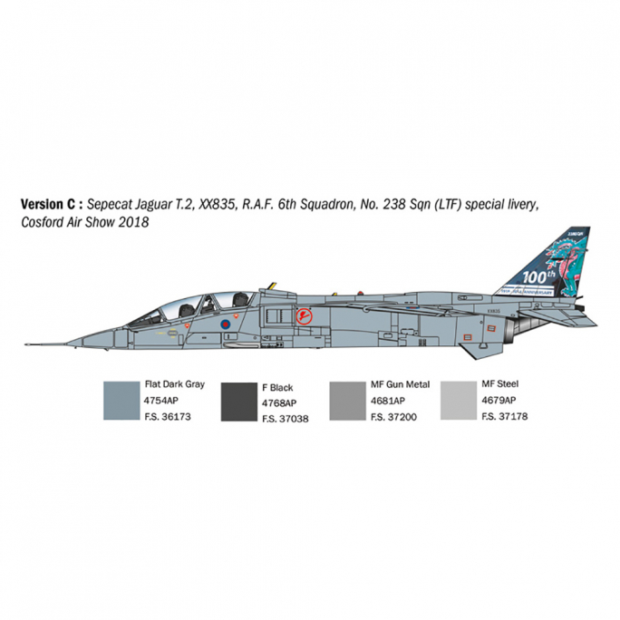 Jaguar T.2 R.A.F. Trainer - ITALERI 1470 - 1/72