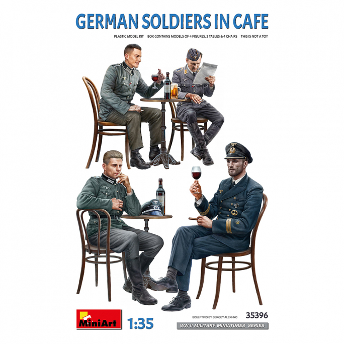 Soldats Allemands au café - MINIART 35396 - 1/35