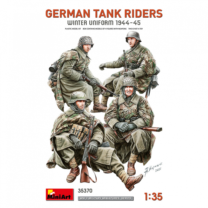 Conducteurs de chars allemands, Uniforme d'Hiver 44-45 - MINIART 35370 - 1/35