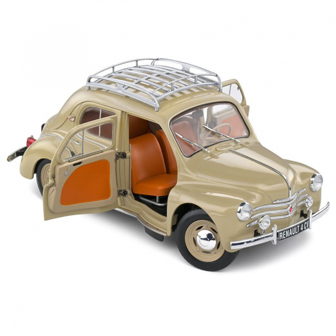 Renault 4cv, Beige Tourterelle, 1956 - SOLIDO S1806605 - 1/18