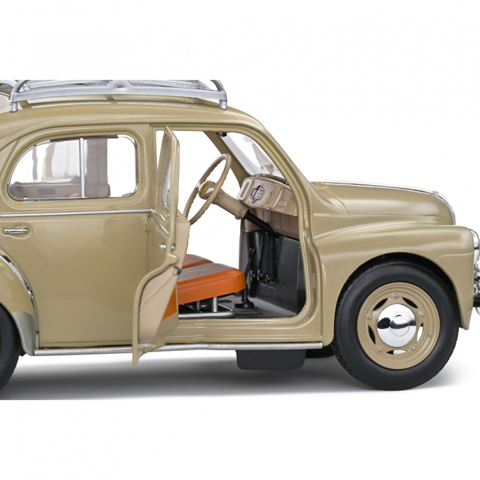 Renault 4cv, Beige Tourterelle, 1956 - SOLIDO S1806605 - 1/18