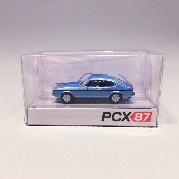 Ford Capri MK2 Bleu métal - PCX870646 - HO 1/87