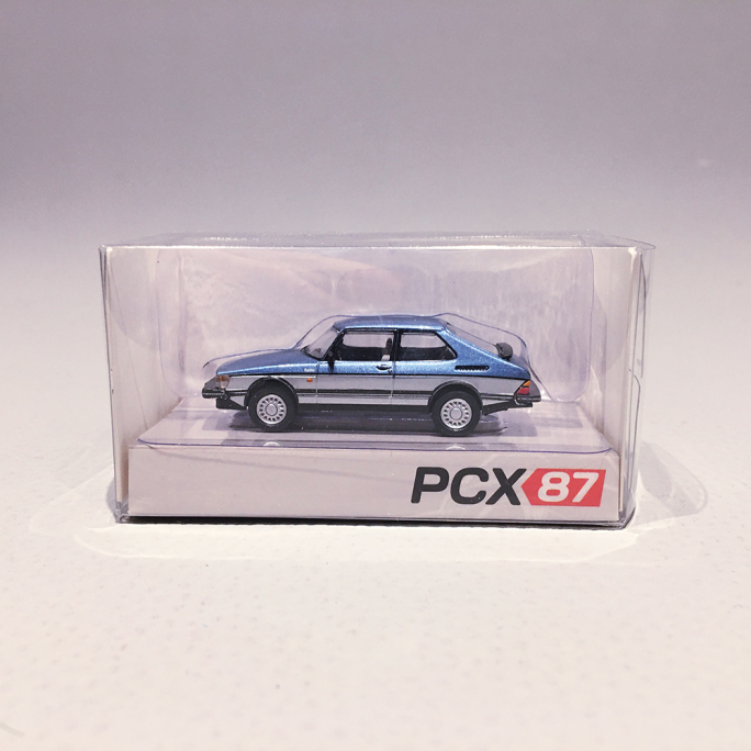 SAAB 900 Turbo Bi-Ton Bleu/Gris - PCX870651 - HO 1/87