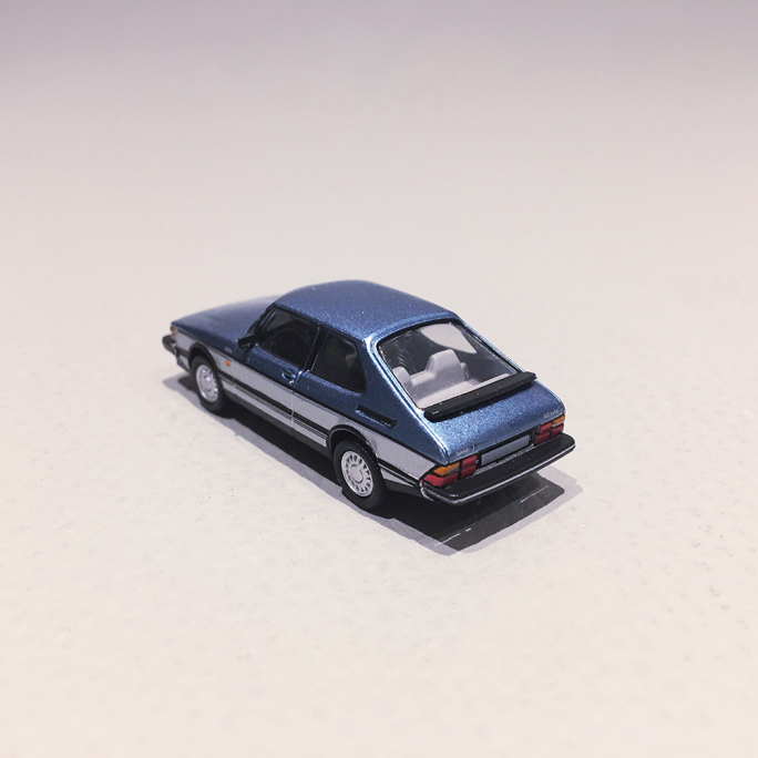 SAAB 900 Turbo Bi-Ton Bleu/Gris - PCX870651 - HO 1/87