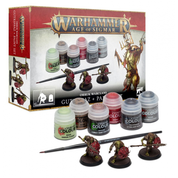 Warhammer Age of Sigmar : Orruk Warclans Gutrippaz + peintures - WARHAMMER 60-09