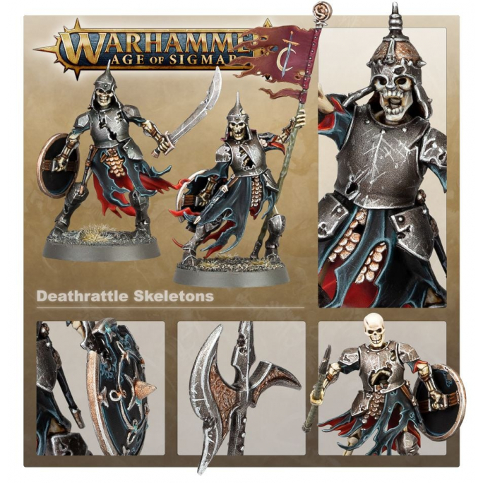 Warhammer Age of Sigmar : Deathrattle Skeletons - WARHAMMER 91-42