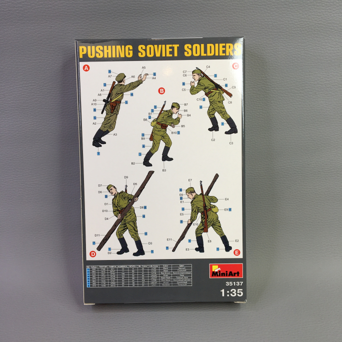 Soldats Soviétiques, en train de pousser - MINIART 35137 - 1/35