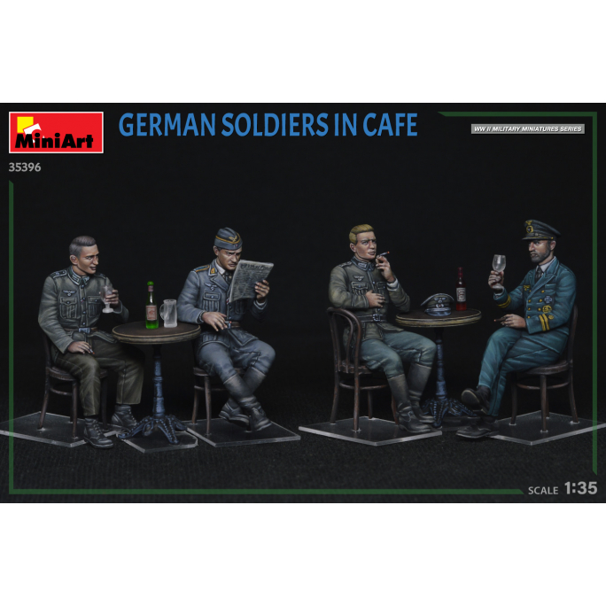 Soldats Allemands au café - MINIART 35396 - 1/35