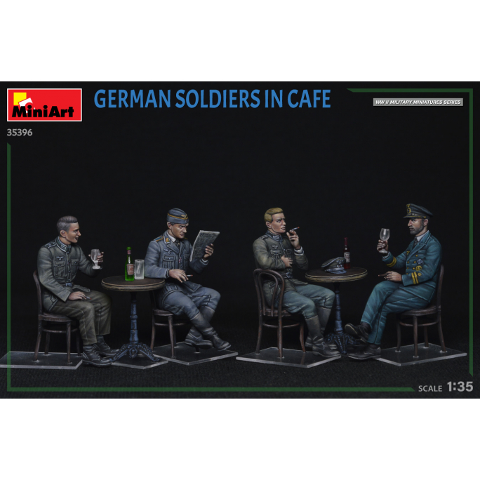 Soldats Allemands au café - MINIART 35396 - 1/35