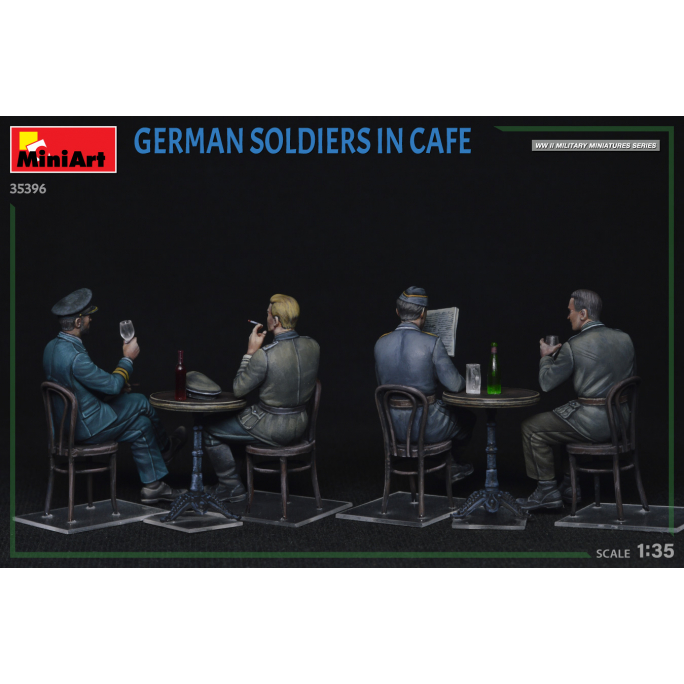 Soldats Allemands au café - MINIART 35396 - 1/35