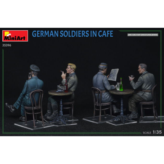 Soldats Allemands au café - MINIART 35396 - 1/35