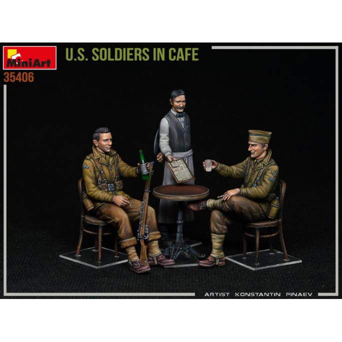 Soldats Américains au Café - MINIART 35406 - 1/35