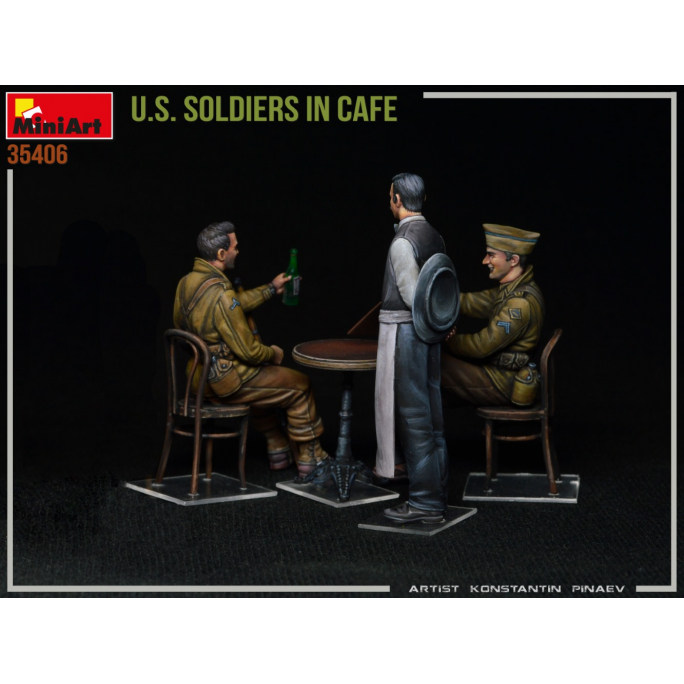 Soldats Américains au Café - MINIART 35406 - 1/35