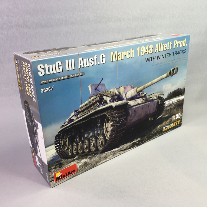 Tank StuG III Ausf. G, 1943, Chenilles hiver, Kit intérieur - MINIART 35367 - 1/35