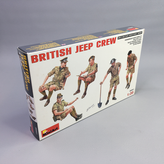 Figurines équipage de JEEP (Britannique) - MINIART 35058 - 1/35