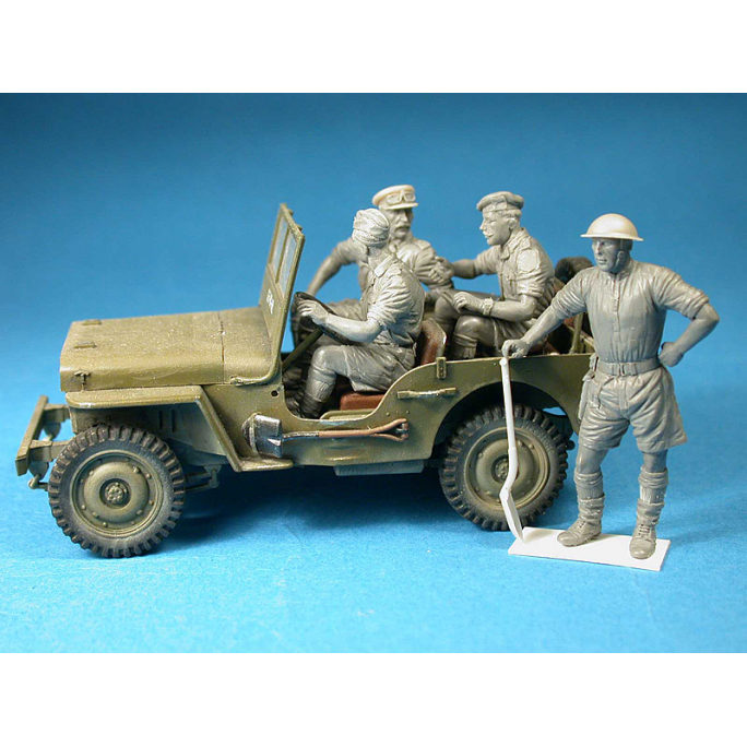 Figurines équipage de JEEP (Britannique) - MINIART 35058 - 1/35