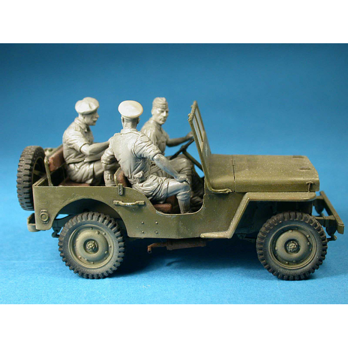 Figurines équipage de JEEP (Britannique) - MINIART 35058 - 1/35