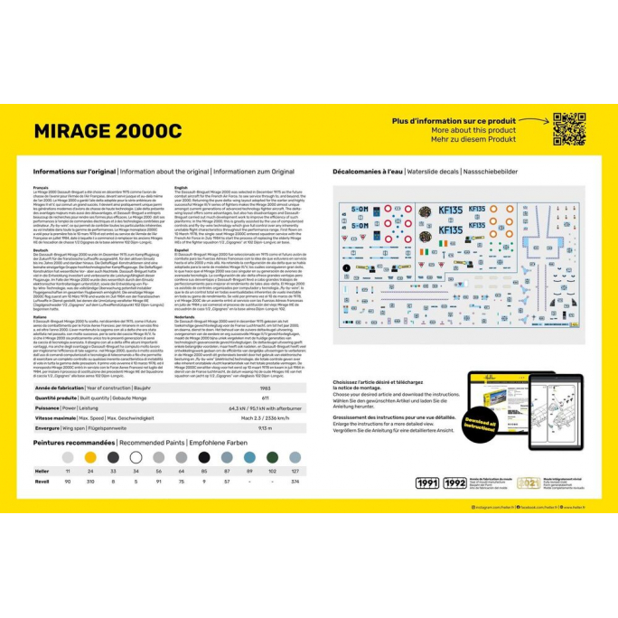 Mirage 2000 C - HELLER 80426 - 1/48