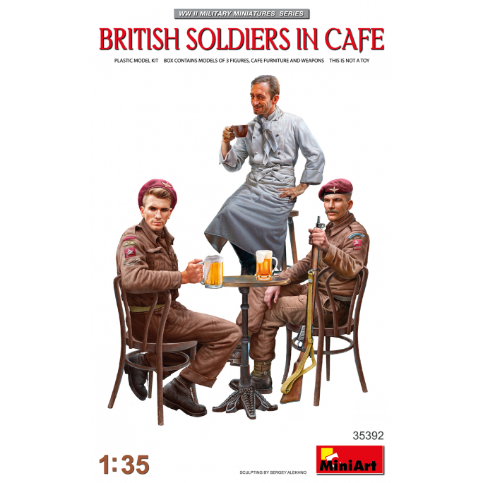 Soldats Britanniques au café - MINIART 35392 - 1/35