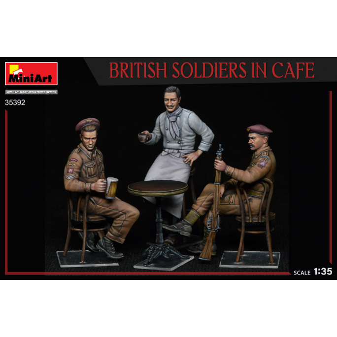 Soldats Britanniques au café - MINIART 35392 - 1/35