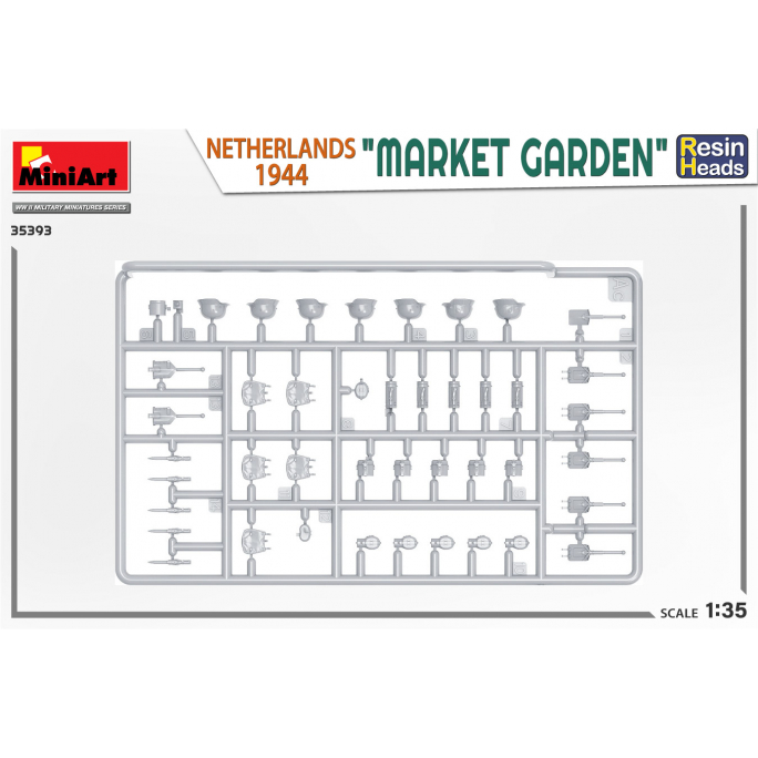 « Jardin du Marché » Pays Bas 1944, têtes en résine - MINIART 35393 - 1/35