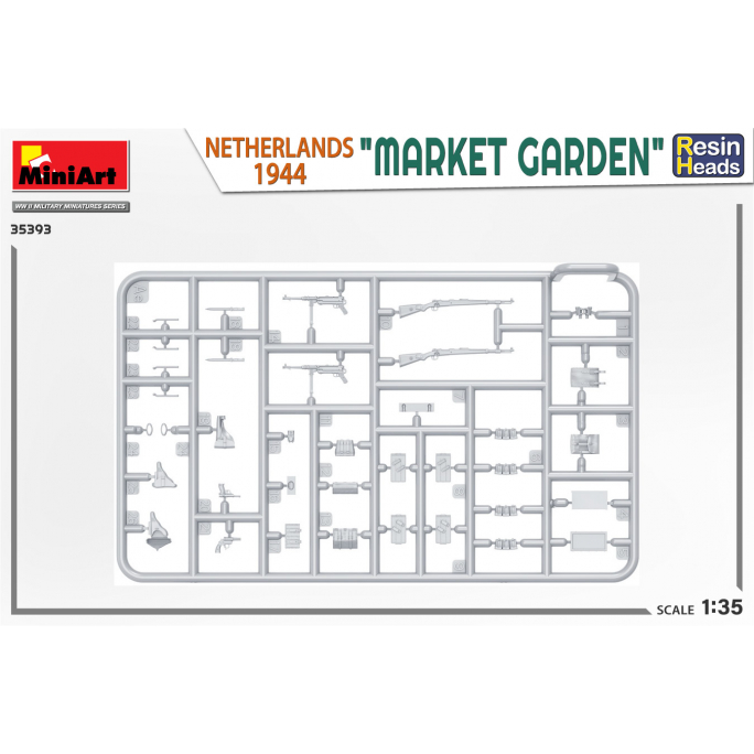 « Jardin du Marché » Pays Bas 1944, têtes en résine - MINIART 35393 - 1/35