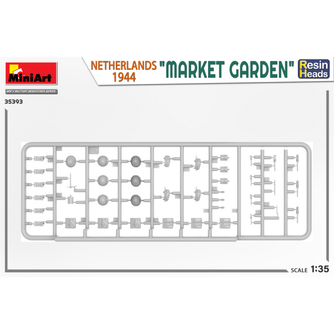 « Jardin du Marché » Pays Bas 1944, têtes en résine - MINIART 35393 - 1/35