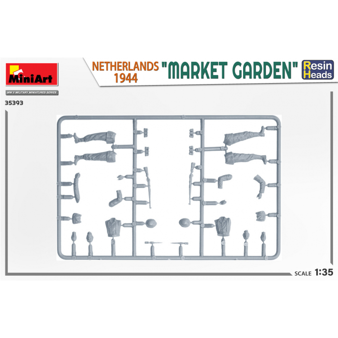 « Jardin du Marché » Pays Bas 1944, têtes en résine - MINIART 35393 - 1/35