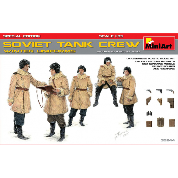 Equipage de char Soviétiques, Uniformes Hiver - MINIART 35244 - 1/35