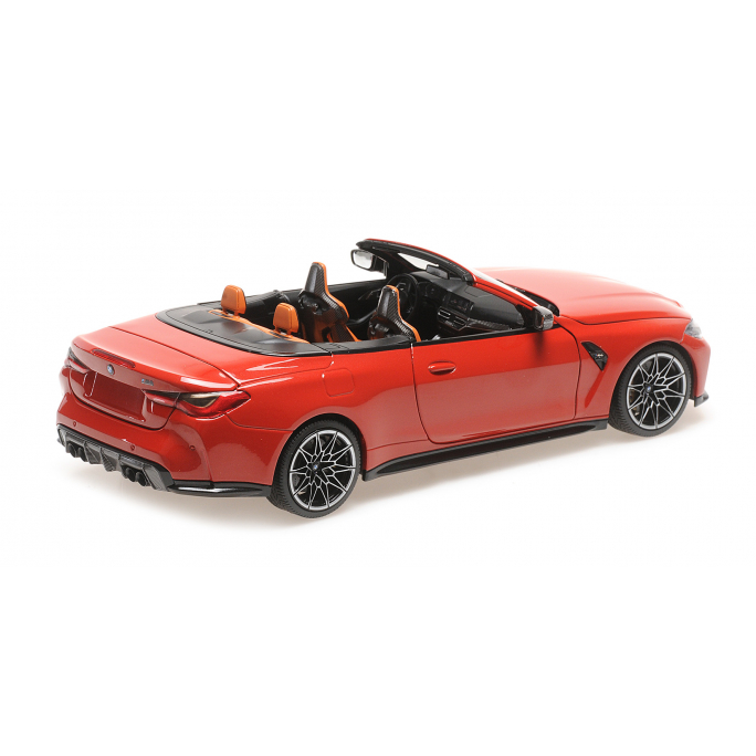 BMW M4 Cabriolet, Rouge Métal, 2020 - MINICHAMPS 110021030 - 1/18