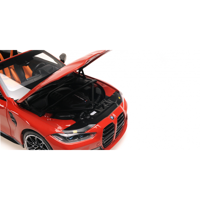 BMW M4 Cabriolet, Rouge Métal, 2020 - MINICHAMPS 110021030 - 1/18