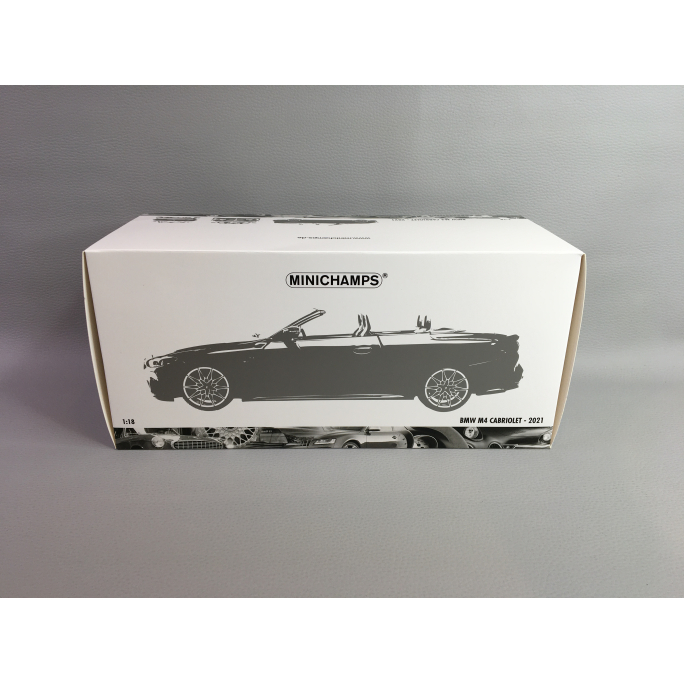 BMW M4 Cabriolet, Rouge Métal, 2020 - MINICHAMPS 110021030 - 1/18